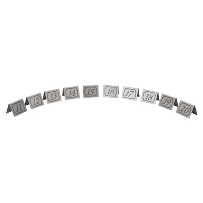 Beaumont Stainless Steel Table Numbers 11-20