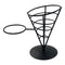Beaumont Wire French Fry Cone And Ramekin Holder Black