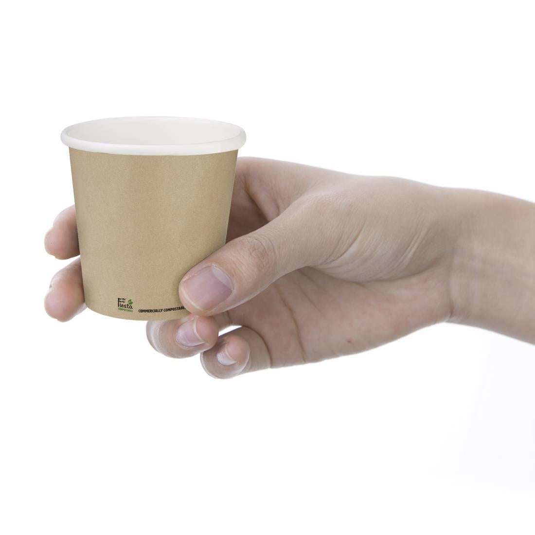 Fiesta Compostable Espresso Cups Single Wall 114ml (50 Pack)
