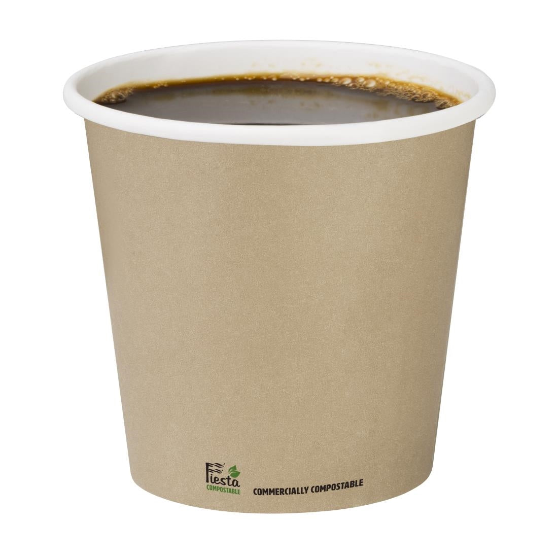 Fiesta Compostable Espresso Cups Single Wall 114ml (50 Pack)