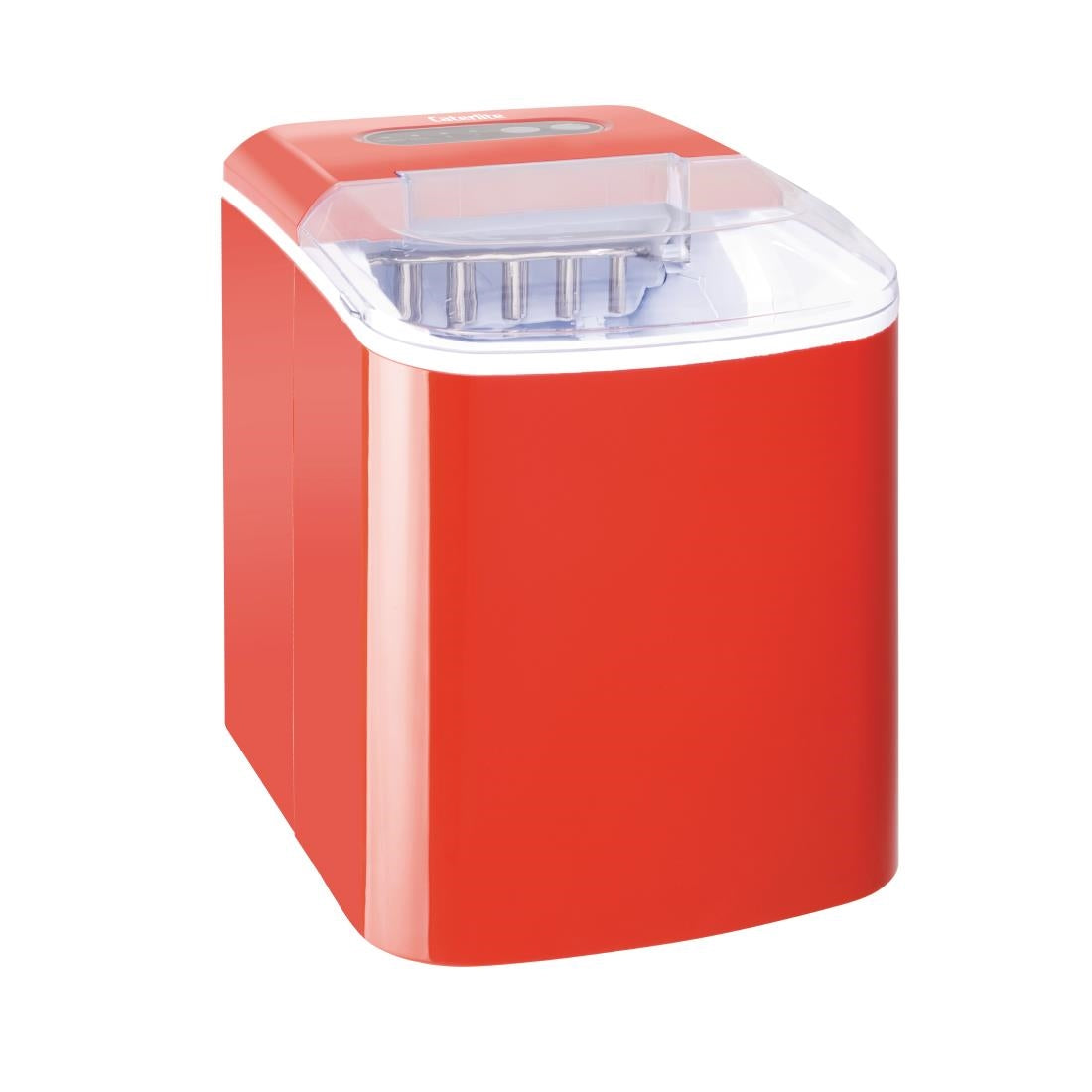 Caterlite Countertop Manual Fill Ice Machine Red