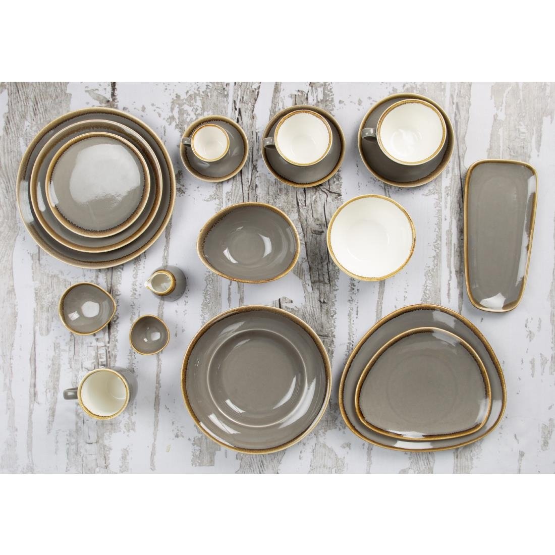 Olympia Kiln Pasta Bowls Smoke 250mm (Pack of 4)