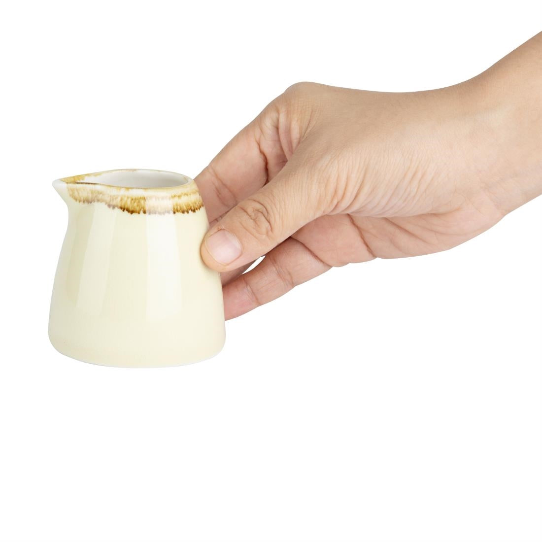 Olympia Kiln Milk Jugs Sandstone 96ml (Pack of 6)