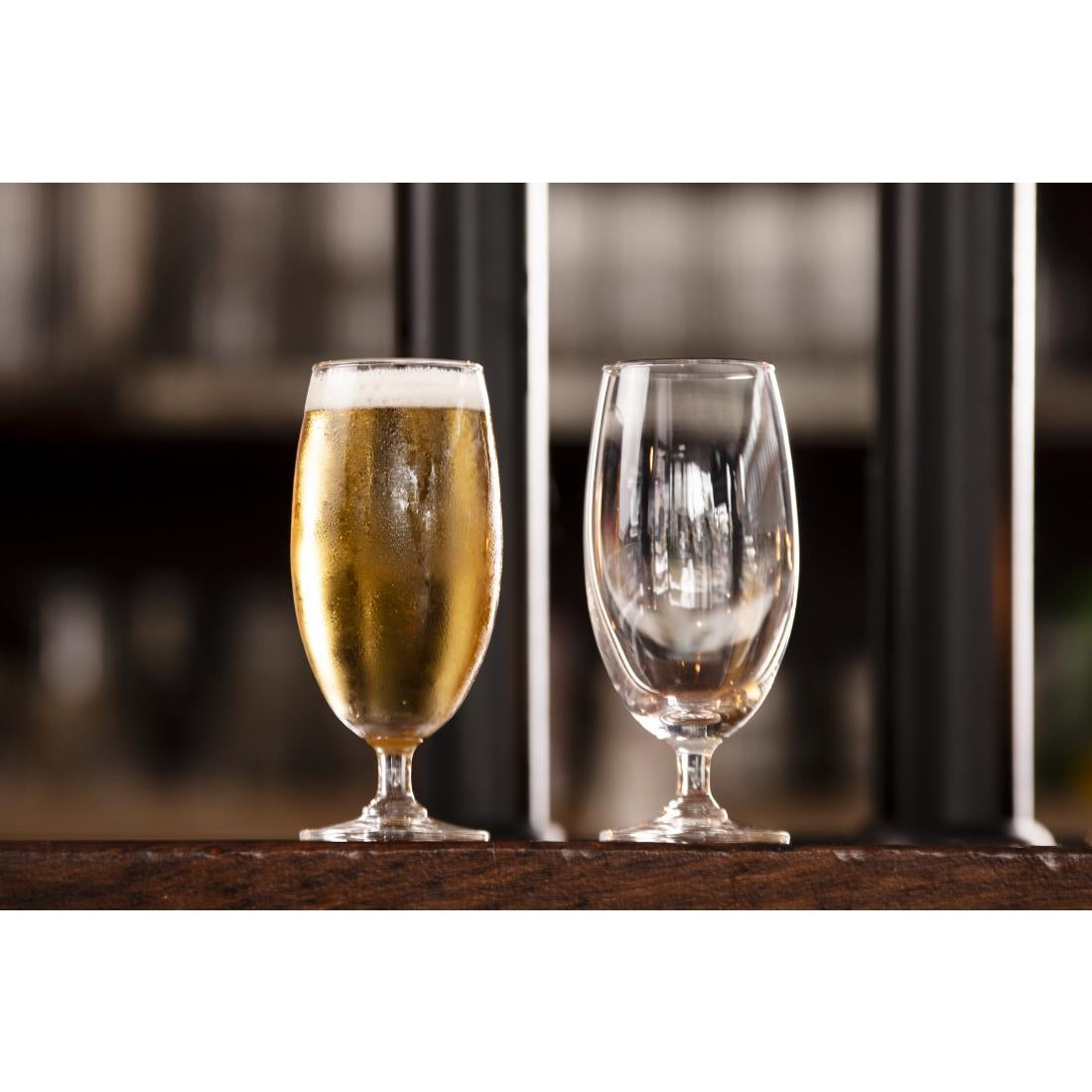 Olympia Stemmed Beer Glasses 420ml (6 pack)