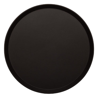 Cambro Treadlite Fibreglass Round Non-Slip Tray Black 355mm