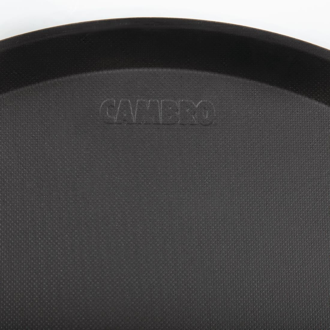 Cambro Treadlite Fibreglass Round Non-Slip Tray Black 405mm