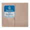 Swantex Recycled Dinner Napkin Kraft 40x40cm 2ply 1/8 Fold - Pack of 2000