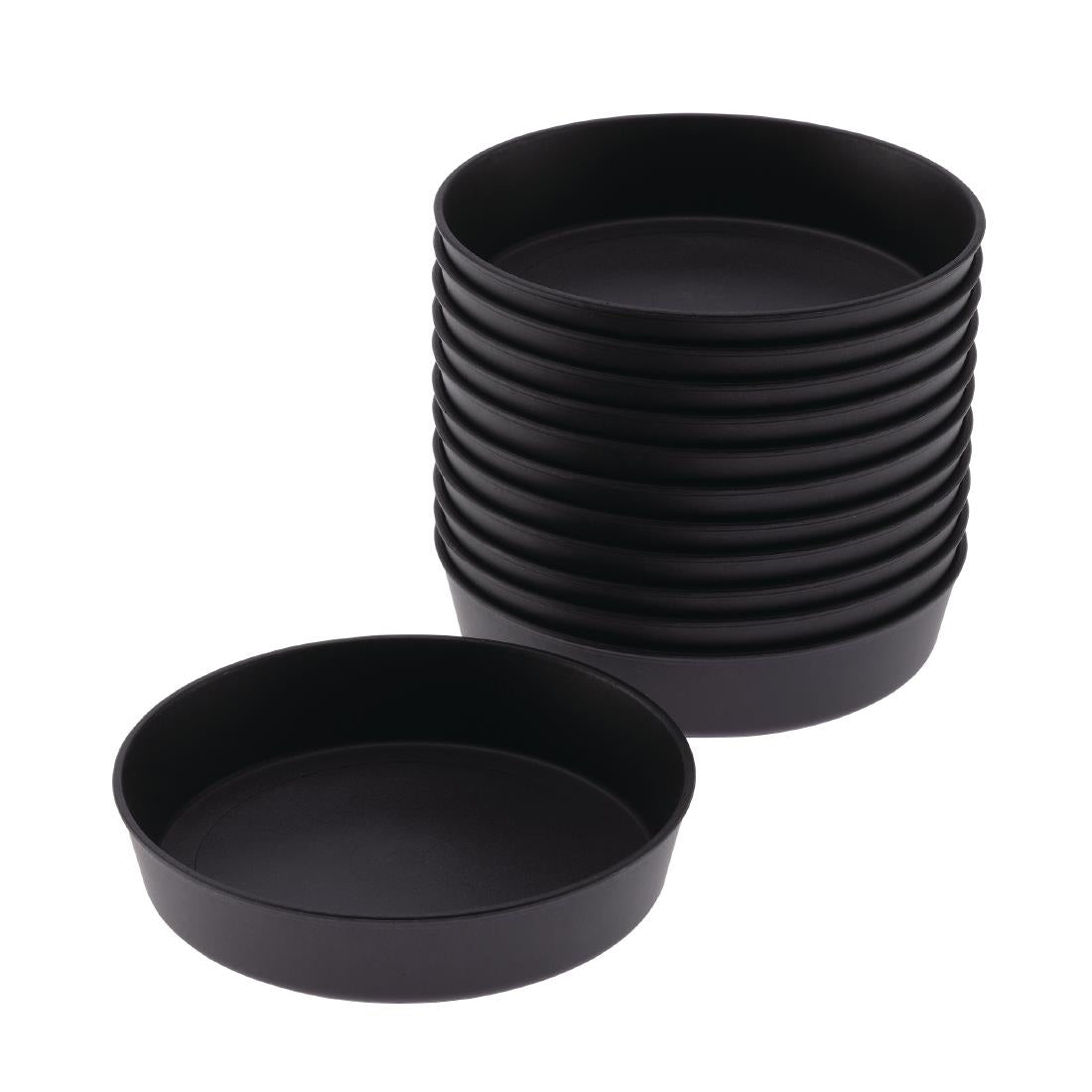 Matfer Bourgeat Exoglass Quiche Moulds 100mm (12 pack)