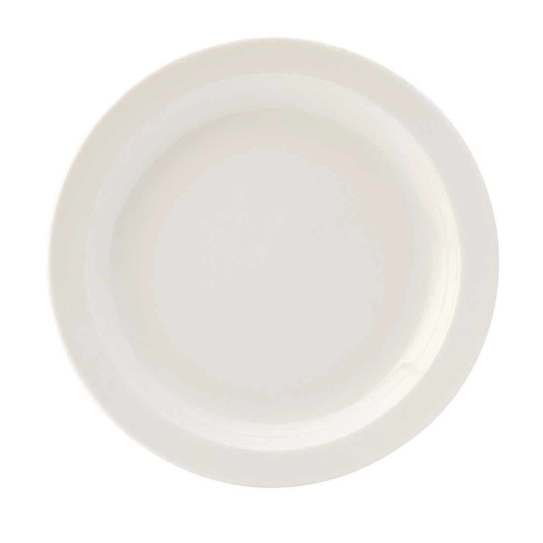 Utopia Pure White Narrow Rim Plates 167mm (36 Pack)