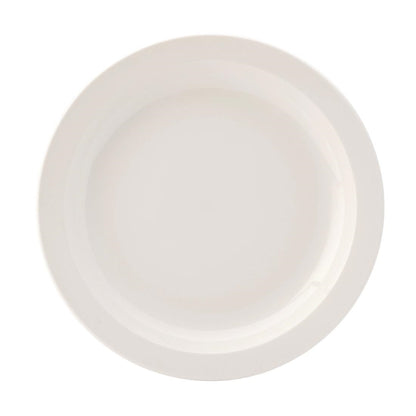 Utopia Pure White Narrow Rim Plates 254mm (18 Pack)