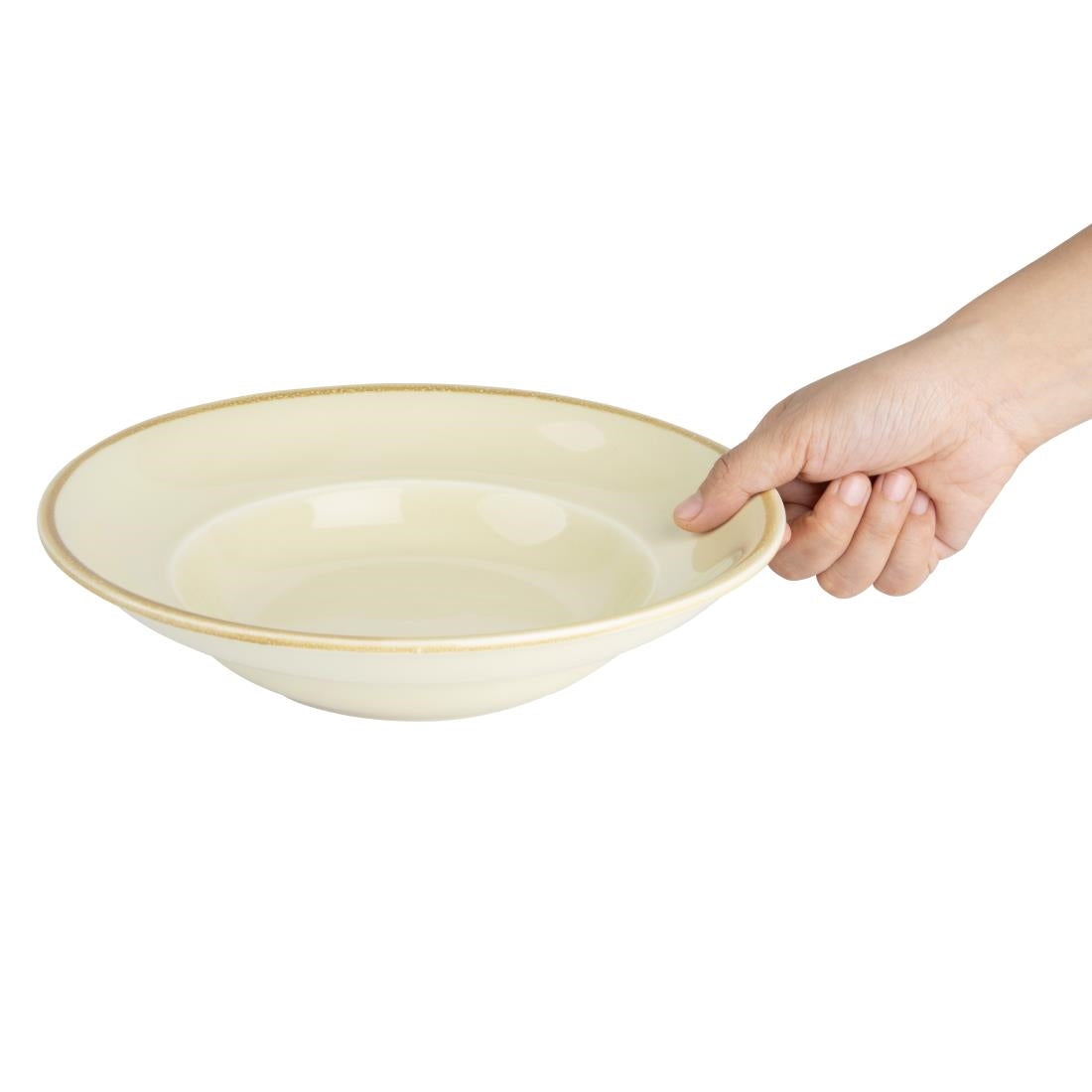 Olympia Kiln Pasta Bowls Sandstone 250mm (Pack of 4)