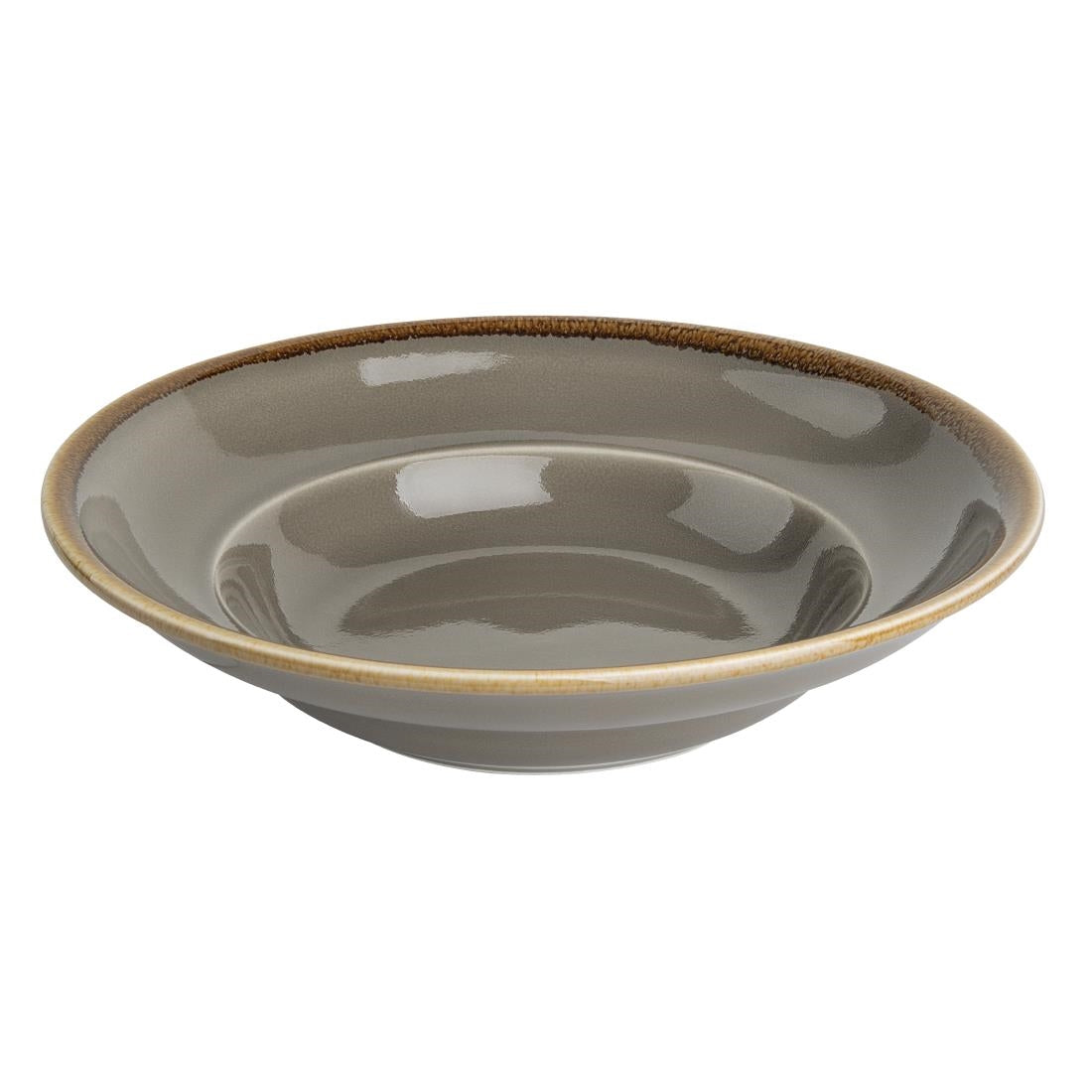 Olympia Kiln Pasta Bowls Smoke 250mm (Pack of 4)