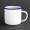 Olympia Large Enamel Soup Mugs 670ml - Pack of 6