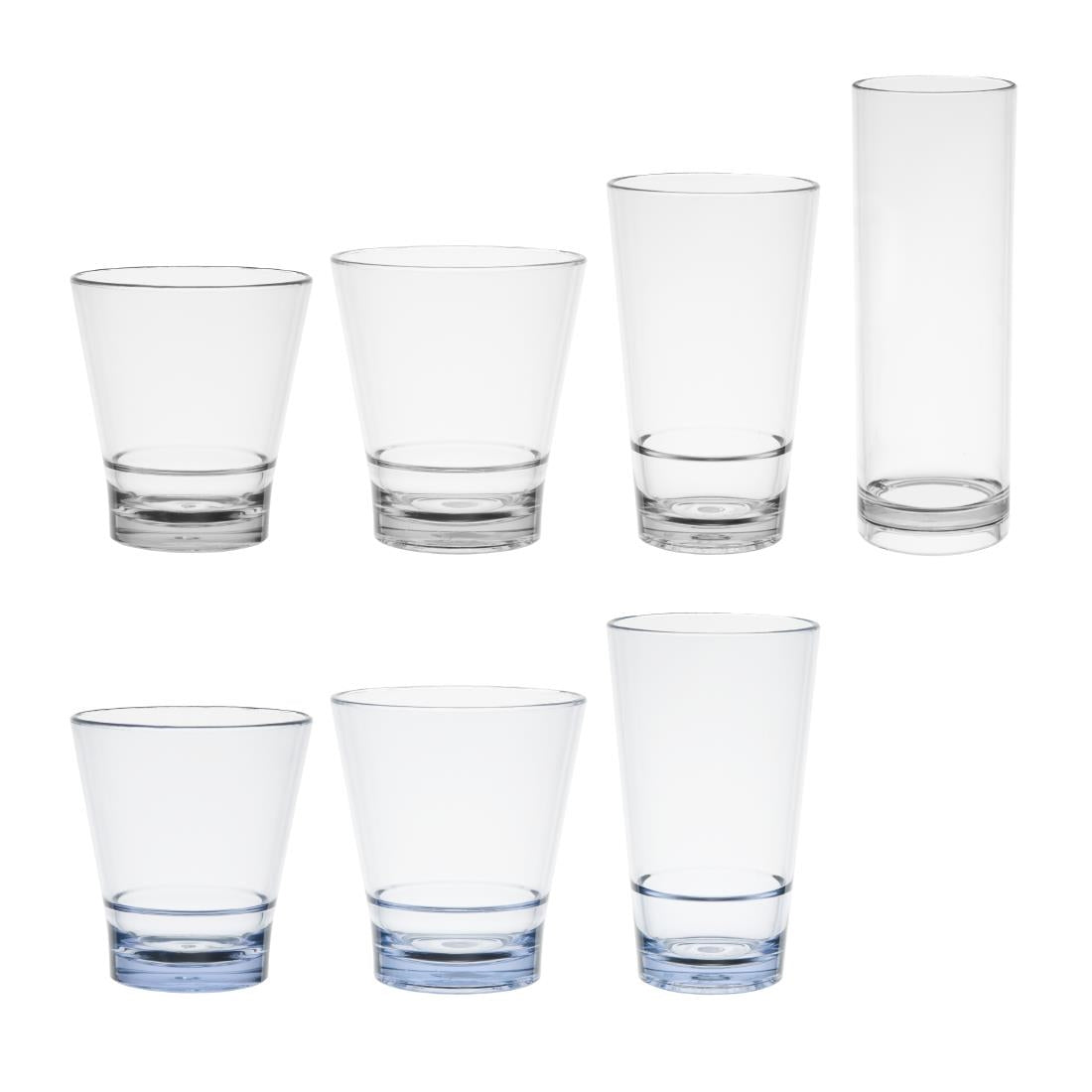 Olympia Kristallon Polycarbonate Hi Ball Glasses Clear 360ml (6 pack)