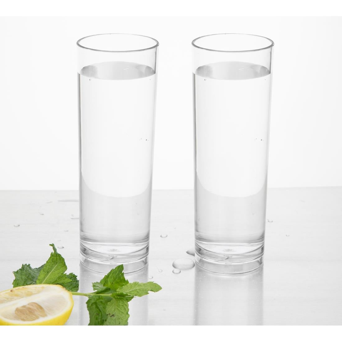 Olympia Kristallon Polycarbonate Hi Ball Glasses Clear 360ml (6 pack)