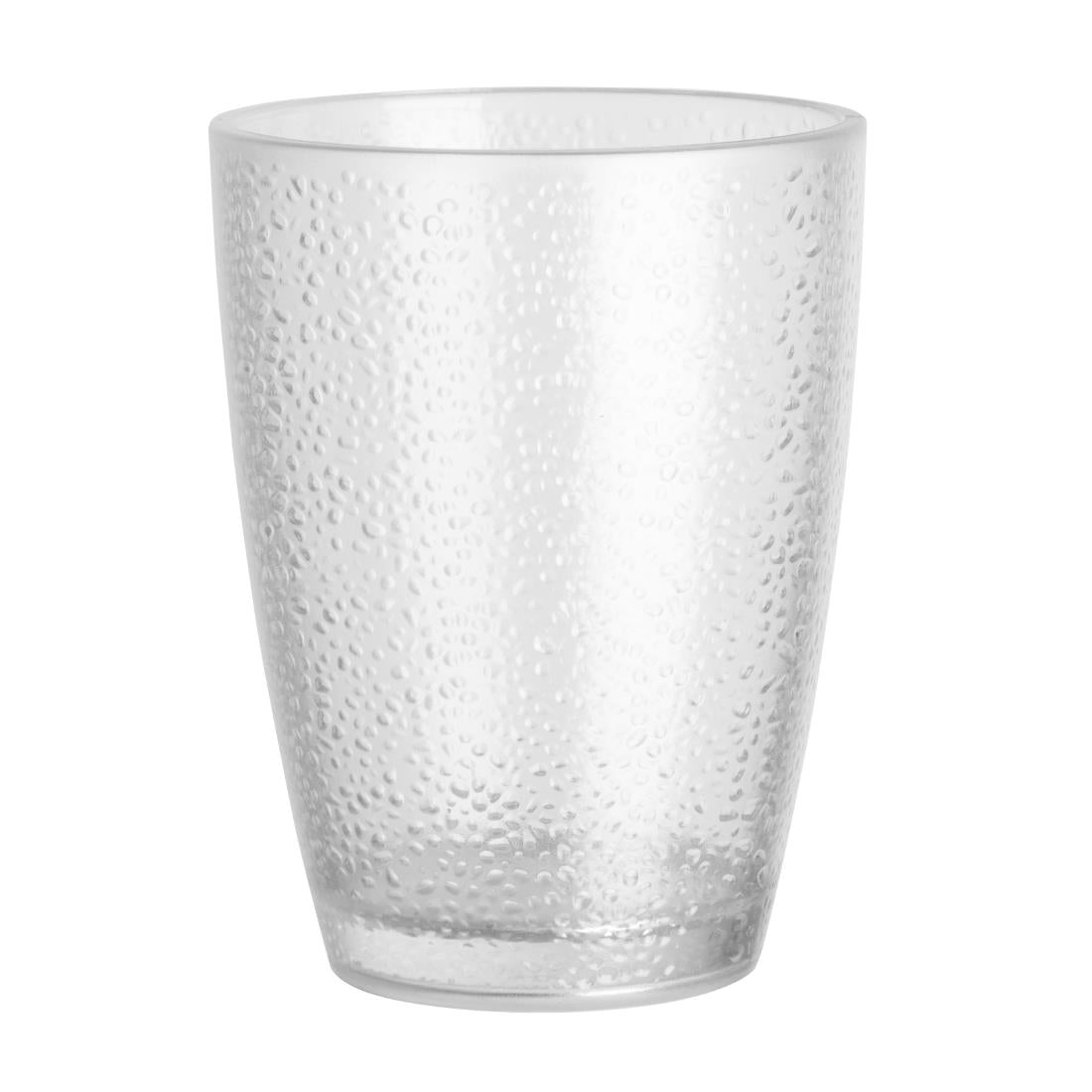 Olympia Kristallon Polycarbonate Tumbler Pebbled Clear 275ml (6 Pack)