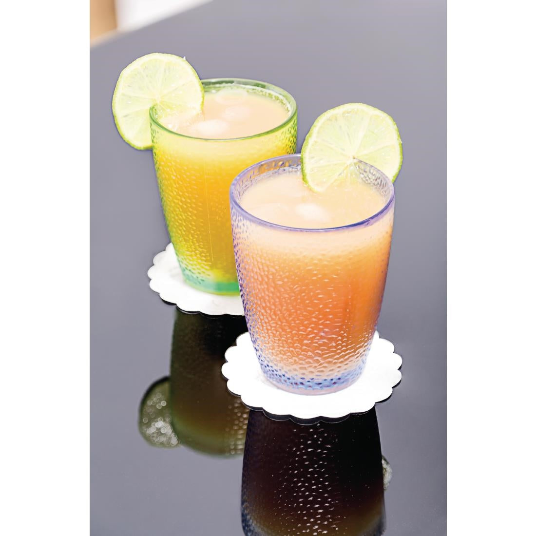 Olympia Kristallon Polycarbonate Tumbler Pebbled Blue 275ml (6 pack)