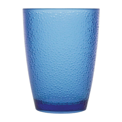 Olympia Kristallon Polycarbonate Tumbler Pebbled Blue 275ml (6 pack)