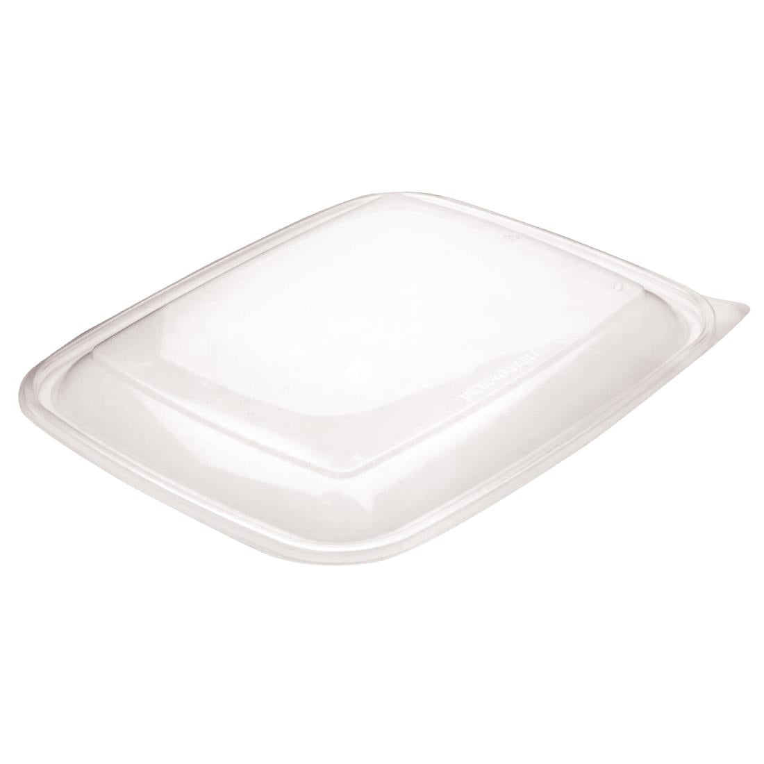 Fastpac Medium Rectangular Food Container Lids 900ml / 32oz (300 Pack)