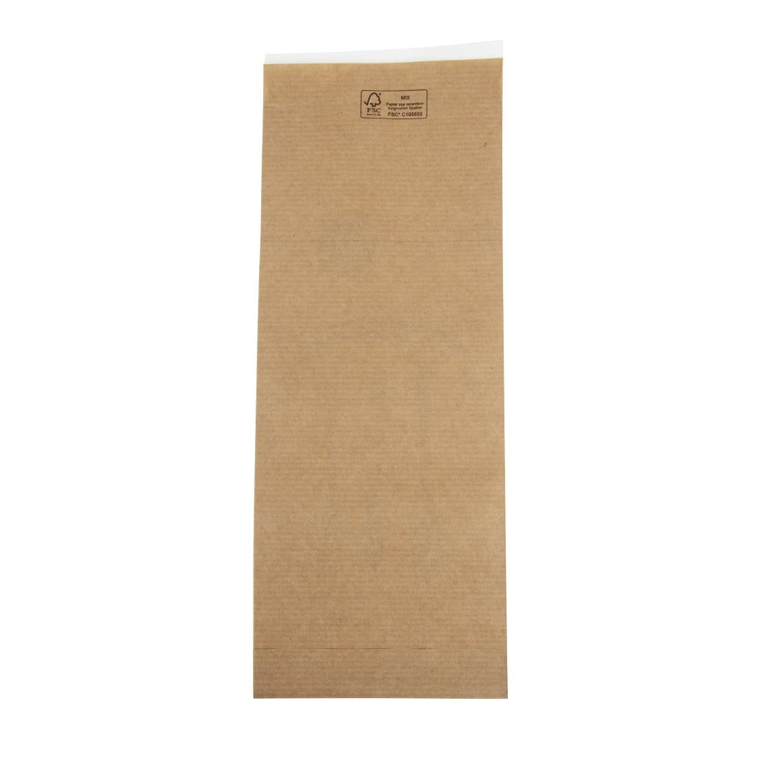 Kraft Recyclable Sealable Paper Cutlery Bags (2000 pack)