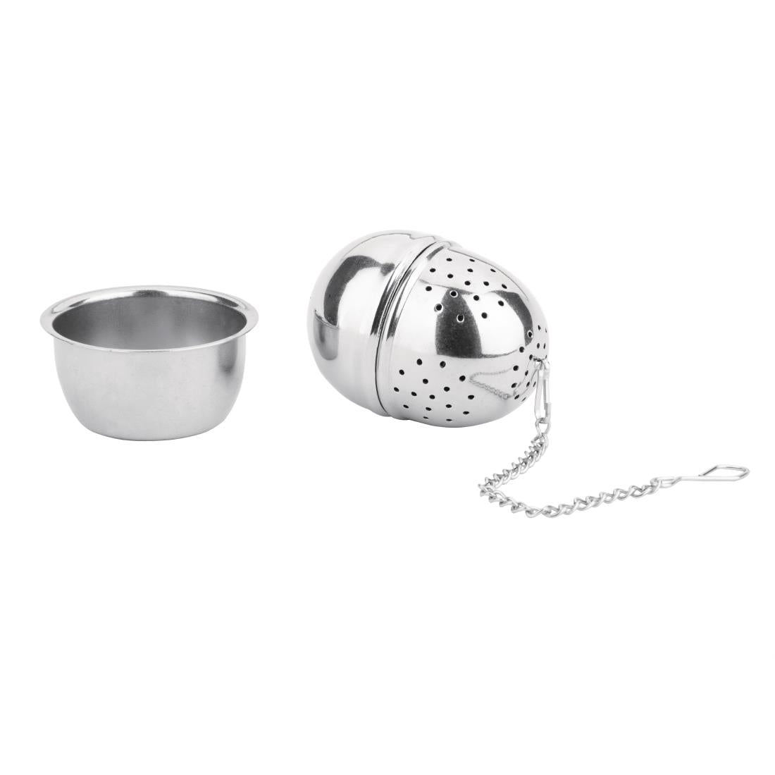 Olympia Oval Stainless Steel Tea Strainer 40(Ø) x 55(H)mm