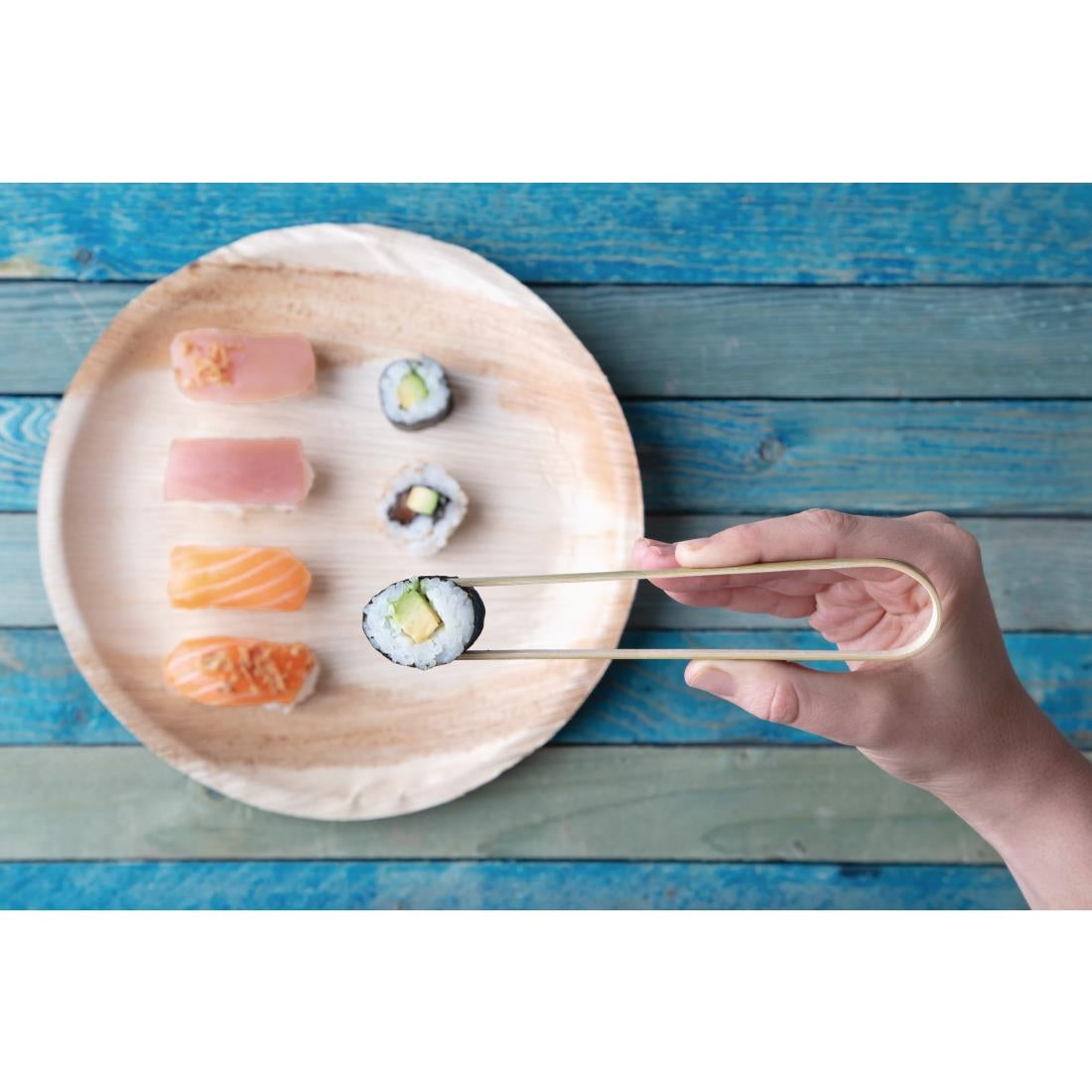 Fiesta Compostable Mini Bamboo Tongs (50 pack)