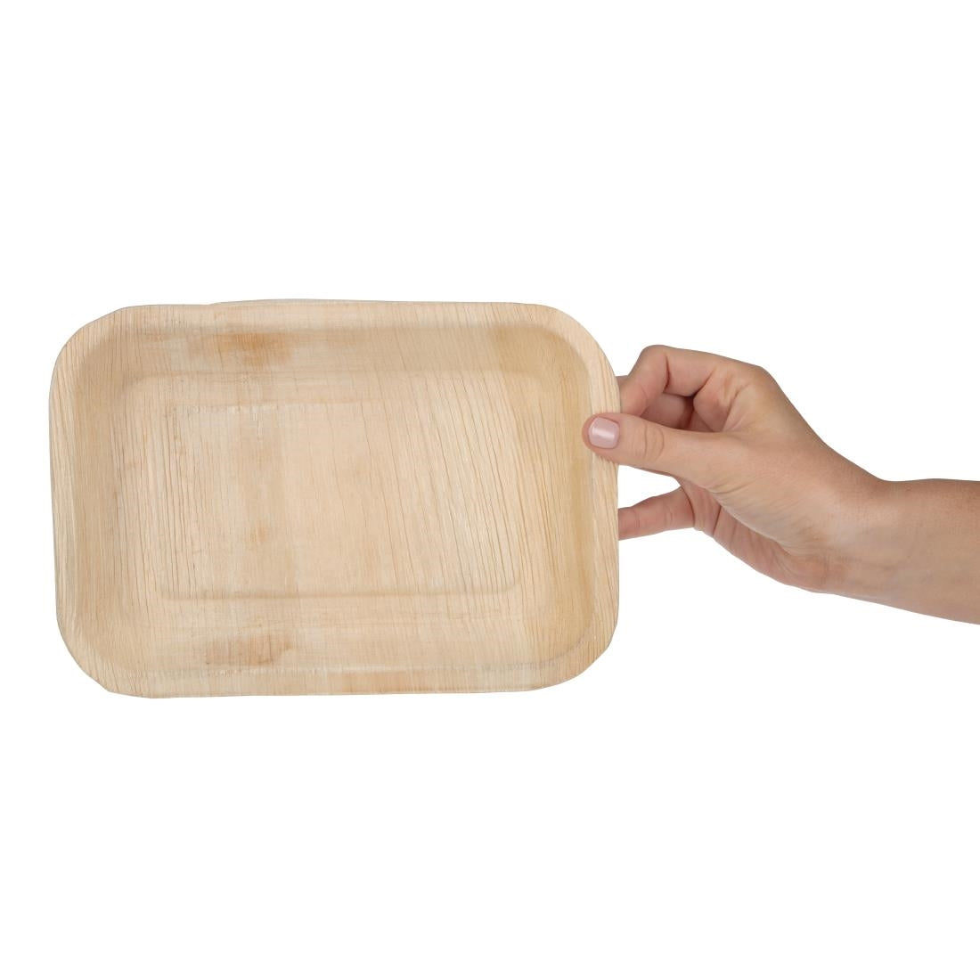 Fiesta Compostable Deep Palm Leaf Plates Rectangular 250mm (100 pack)