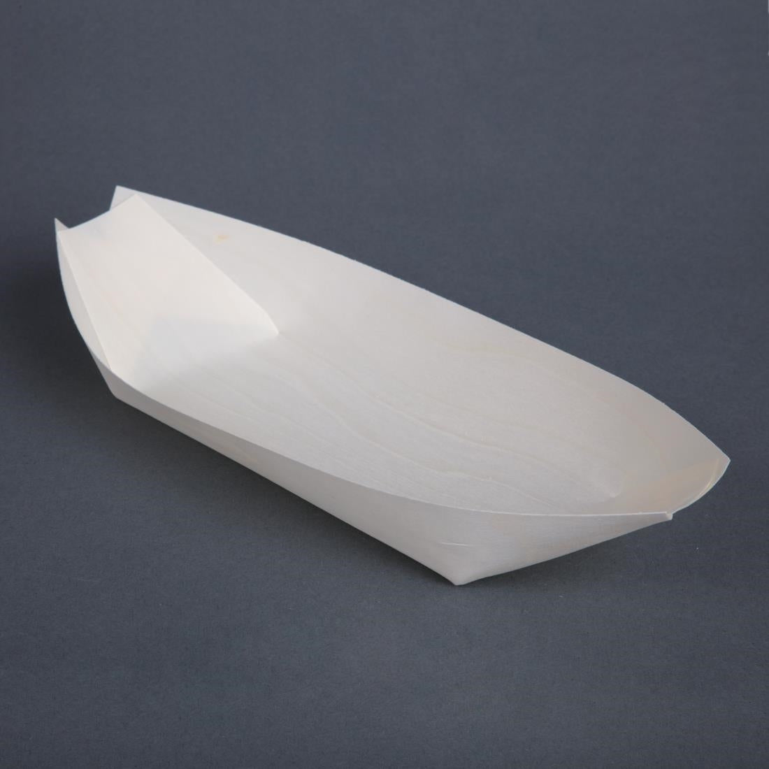 Fiesta Compostable Wooden Sushi Boats Large 250mm (100 pack)