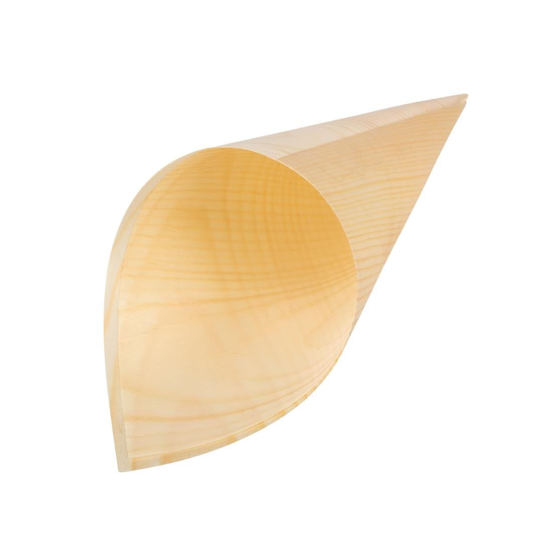 Fiesta Compostable Wooden Canape Cones 75mm (100 pack)