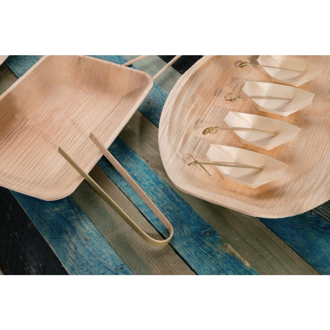 Fiesta Compostable Mini Bamboo Tongs (50 pack)