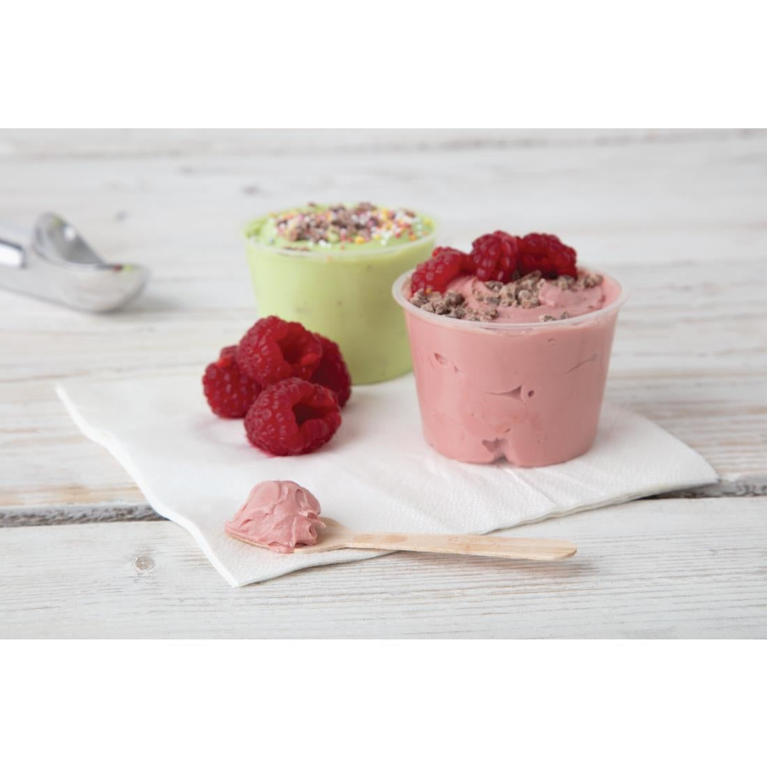 Fiesta Compostable Wooden Ice Cream Spoons (100 Pack)