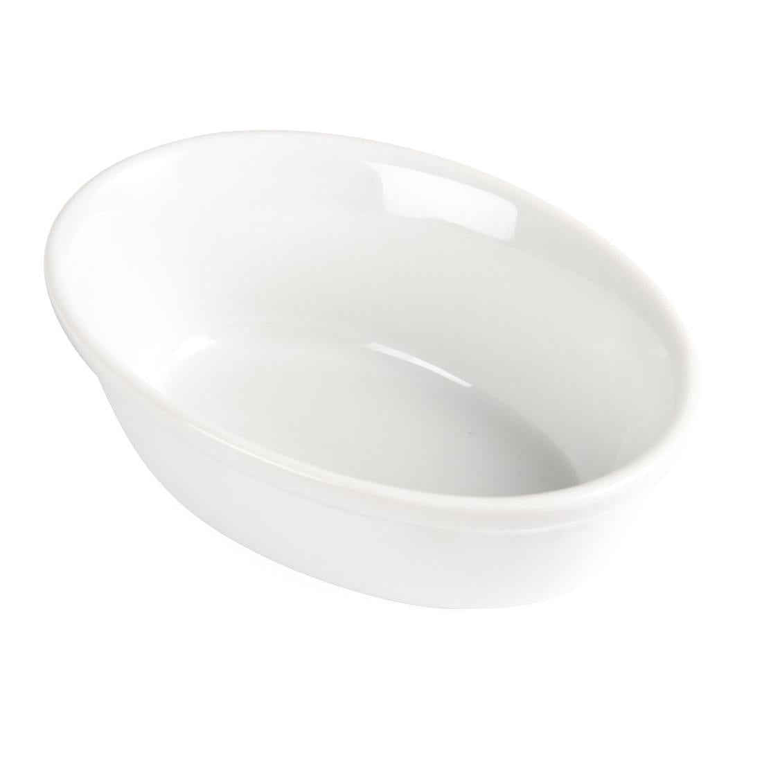 Olympia Whiteware Oval Pie Bowls 161mm (Pack of 6)