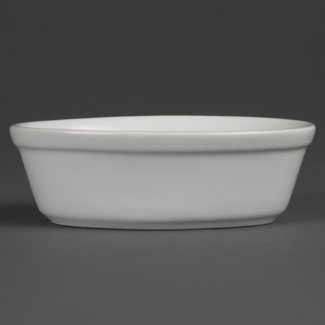 Olympia Whiteware Oval Pie Bowls 161mm (Pack of 6)