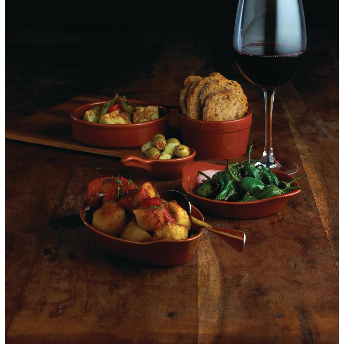 Olympia Mediterranean Ramekins Rustic 95mm (6 Pack)