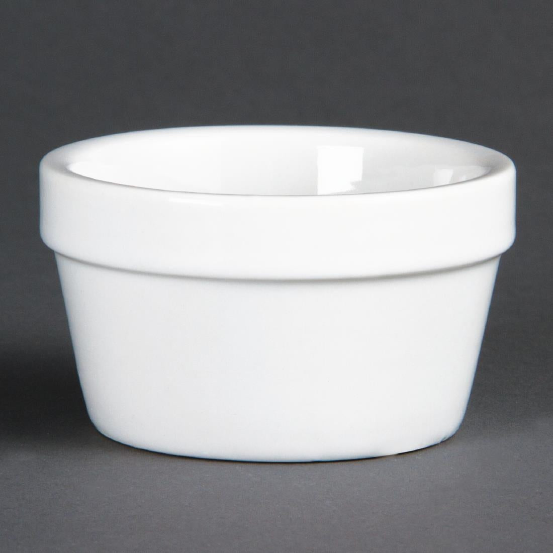 Olympia Whiteware Mediterranean Ramekins White 77mm (6 Pack)