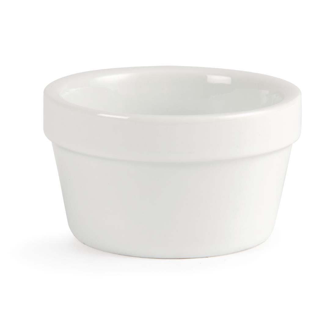 Olympia Whiteware Mediterranean Ramekins White 77mm (6 Pack)