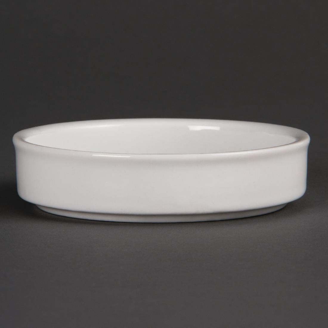 Olympia Mediterranean Stackable Dishes White 102mm (6 Pack)