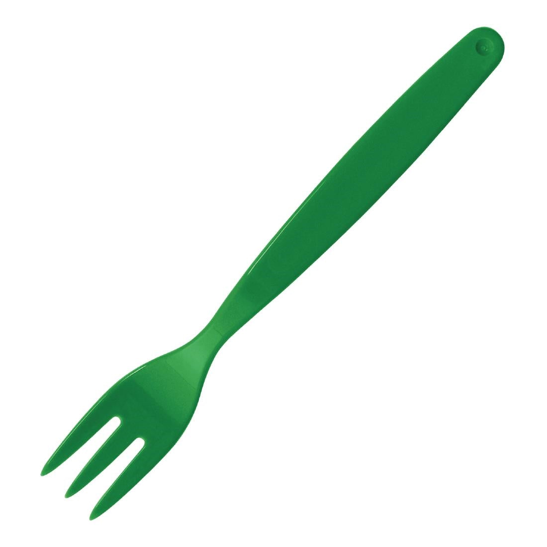 Olympia Kristallon Polypropylene Forks Green (12 pack)