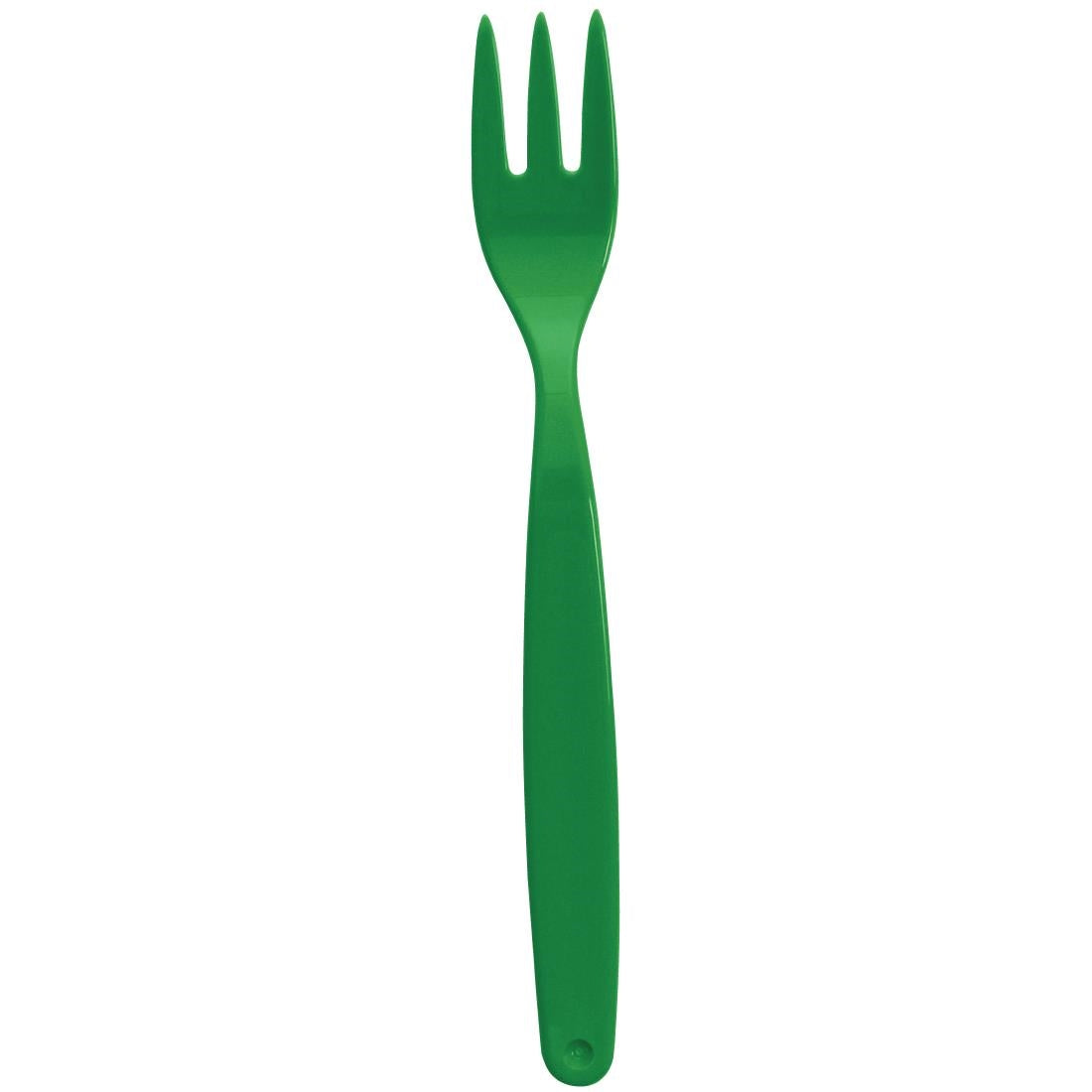 Olympia Kristallon Polypropylene Forks Green (12 pack)
