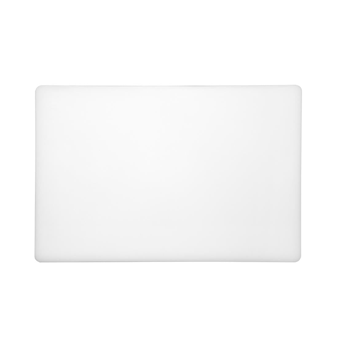 Hygiplas Thick Low Density White Chopping Board 450x300x20mm