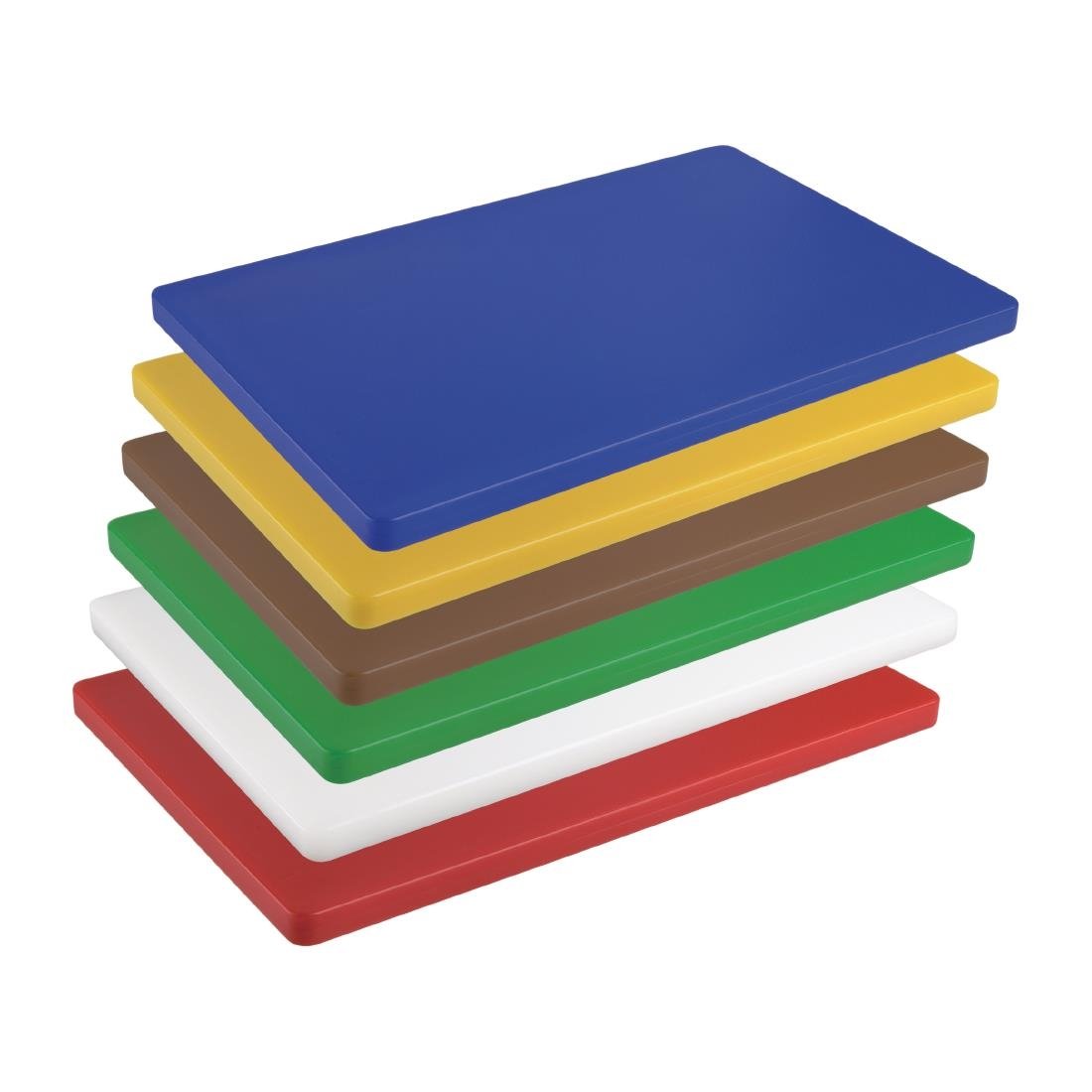 Hygiplas Thick Low Density Brown Chopping Board 450x300x20mm