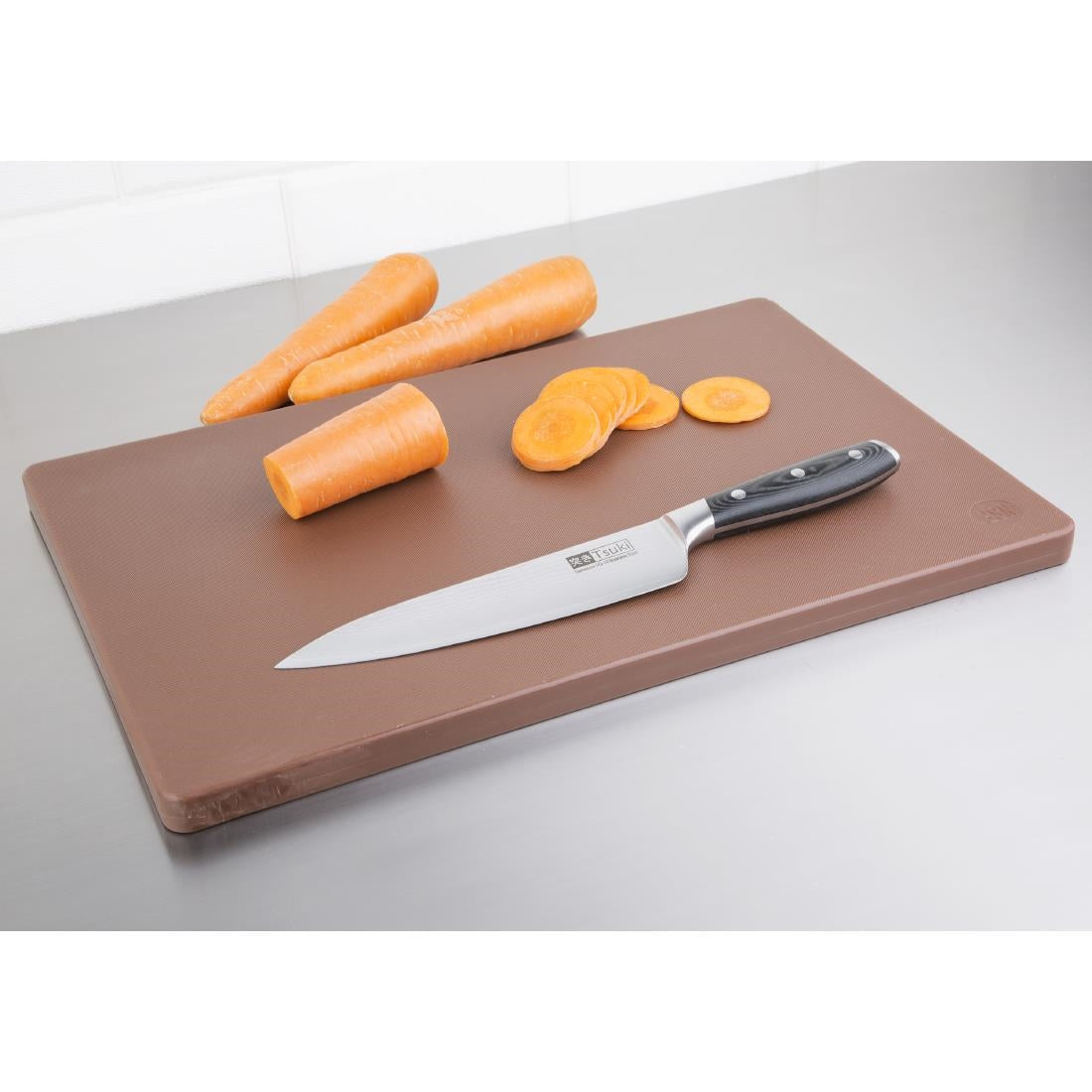 Hygiplas Thick Low Density Brown Chopping Board 450x300x20mm