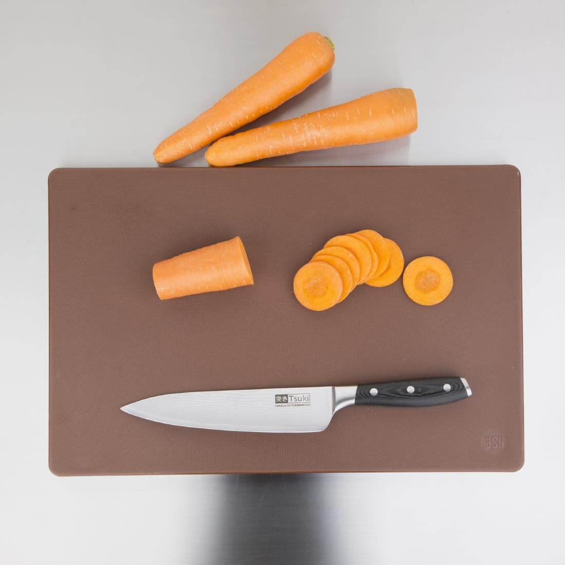 Hygiplas Thick Low Density Brown Chopping Board 450x300x20mm