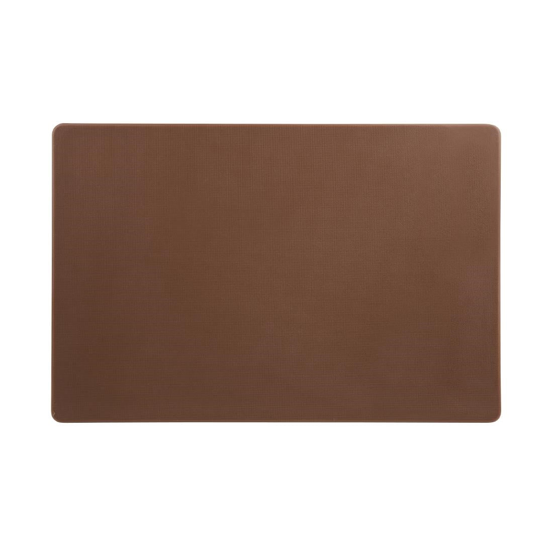 Hygiplas Thick Low Density Brown Chopping Board 450x300x20mm