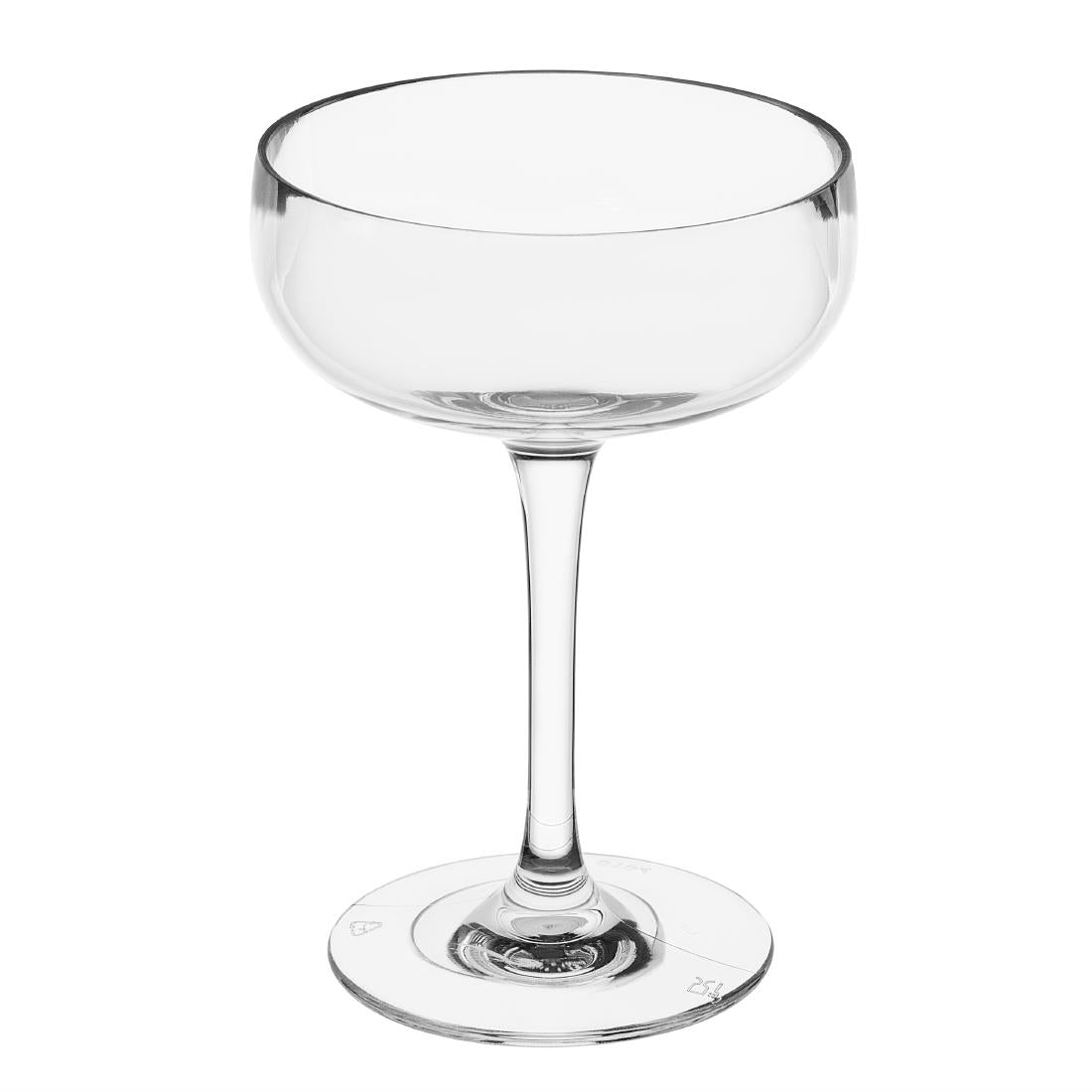 Olympia Kristallon Polycarbonate Champagne Coupe Glasses 210ml (12 pack)