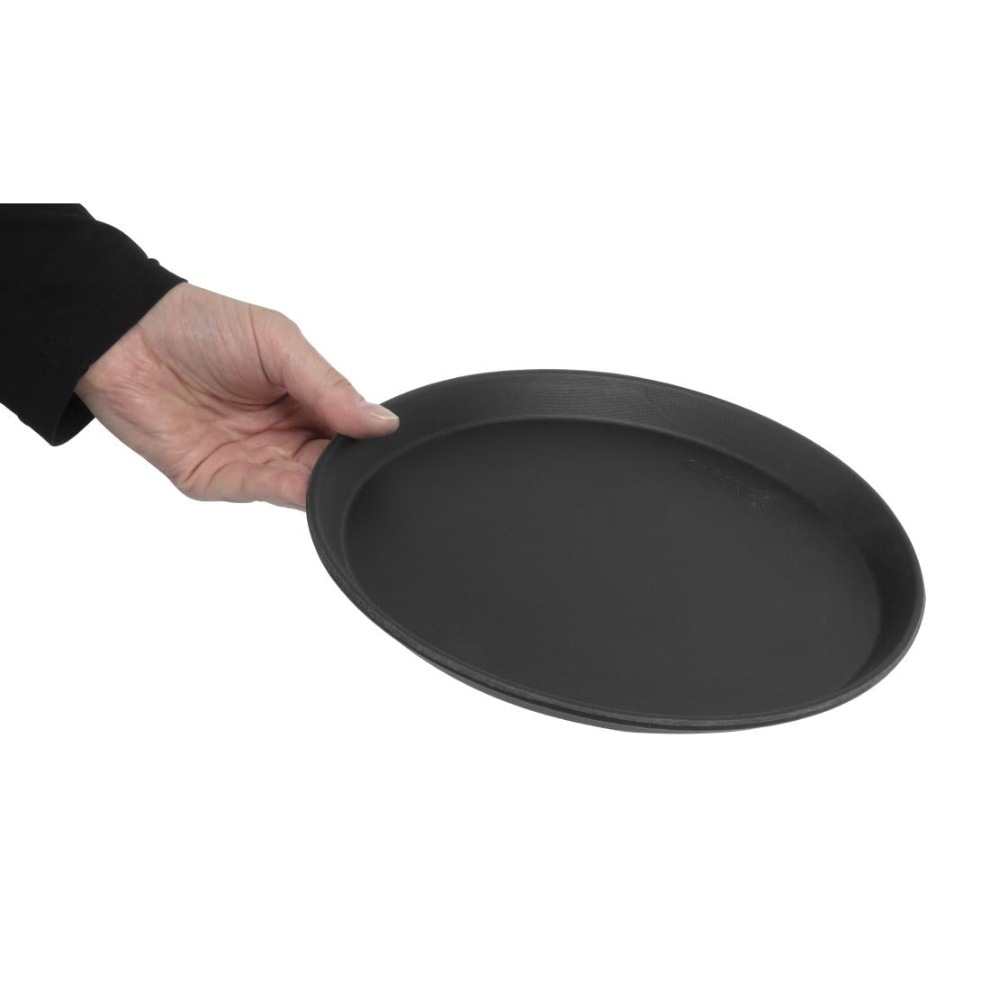 Cambro Camtread Fibreglass Round Non-Slip Tray Black 280mm