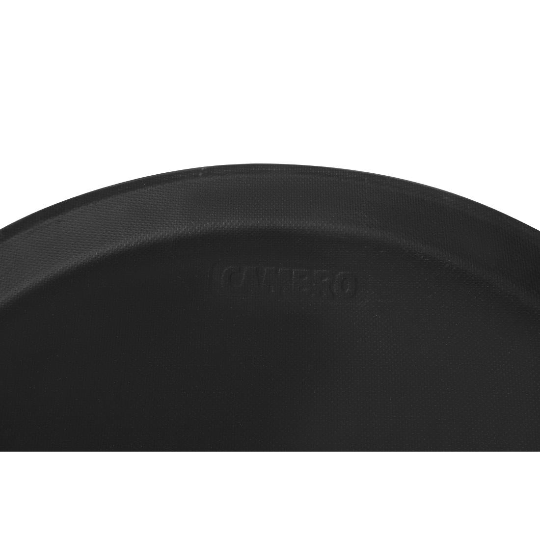 Cambro Camtread Fibreglass Round Non-Slip Tray Black 355mm