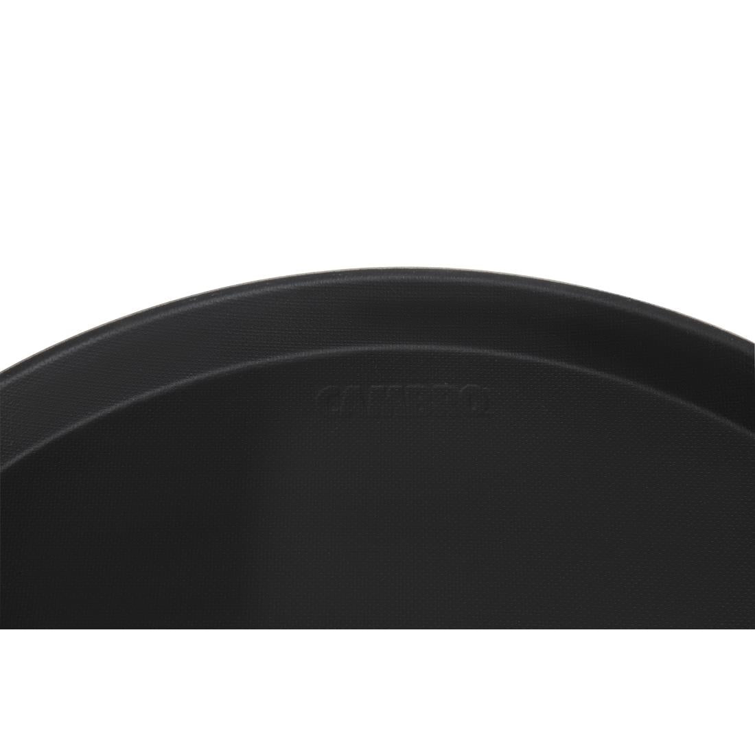 Cambro Camtread Fibreglass Round Non-Slip Tray Black 405mm