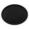 Cambro Camtread Large Fibreglass Oval Non-Slip Tray Black 600mm