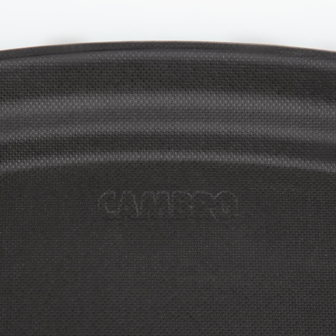 Cambro Camtread Large Fibreglass Oval Non-Slip Tray Black 600mm